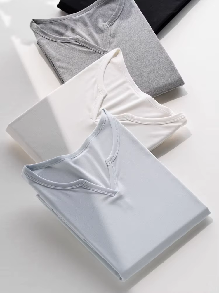 T-shirt uni pour femme