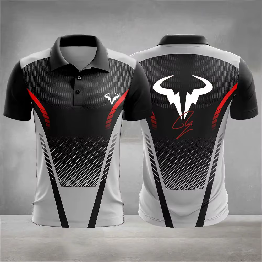 Nouveau Polo Homme Été 2026 – Tendance, Confortable, Doux et Respirant avec Motif Imprimé 3D
