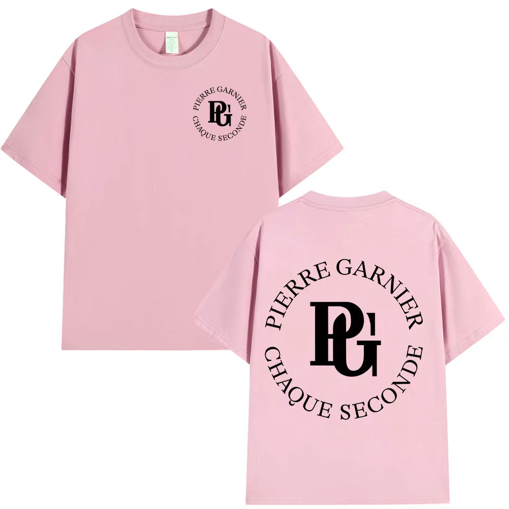 Pierre Garnier Chaque Seconde 2025 Album Tour T-shirts Hip Hop mode T-shirt hommes vêtements 100% coton décontracté