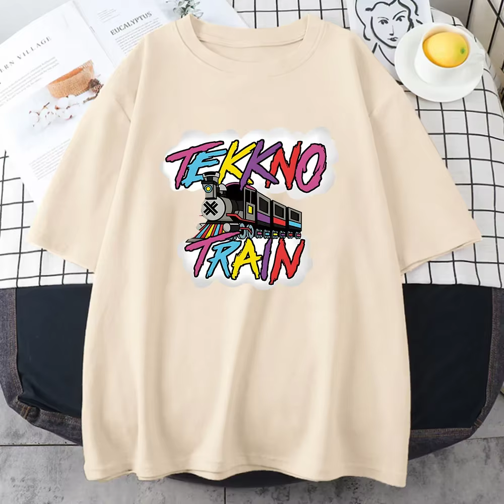 No-T-shirt unisexe en coton imprimé graphique