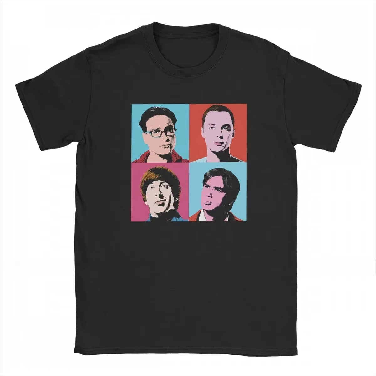 T-shirt manches courtes homme, cool, The Big Bang Theory Leonard Sheldon