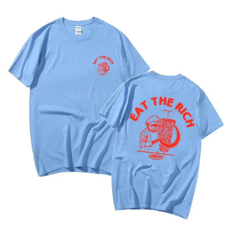 T-shirt à imprimé Double face pour homme et femme