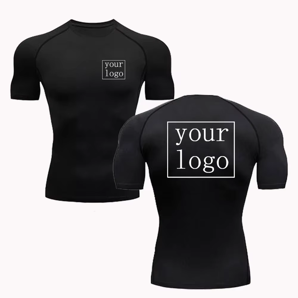 T-shirt de compression personnalisé pour hommes et femmes