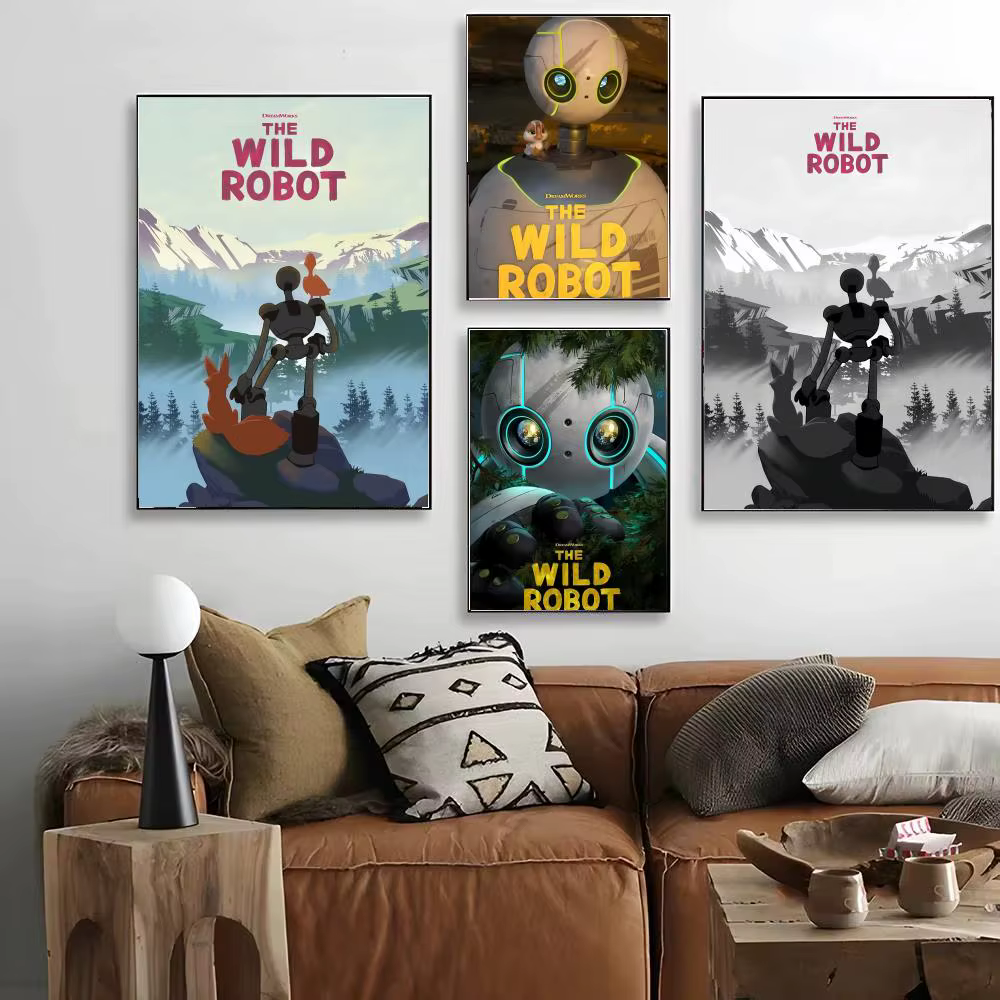 Affiche de robot W-Wild, art mural décoratif HD, décoration murale imperméable pour la maison, pour salon, chambre à coucher, café, cadeau élégant