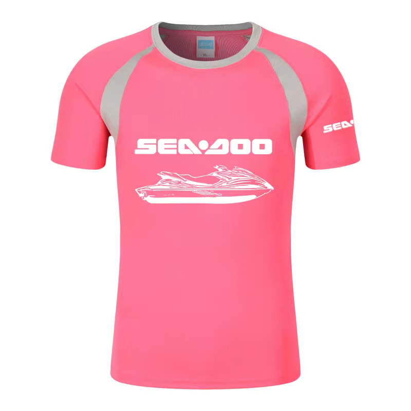 Sea Doo Seadoo Moto hommes nouveau imprimé à la mode été T-shirt coton Raglan à manches courtes col rond haut vêtements