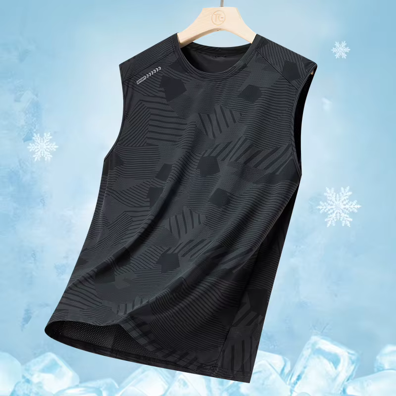 Débardeur de course camouflage pour homme – Tendance été 2026 – Respirant