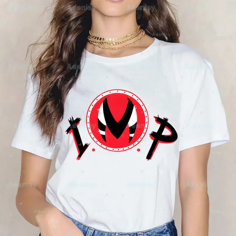 Dessins animés Helluva Boss T-shirts femmes été
