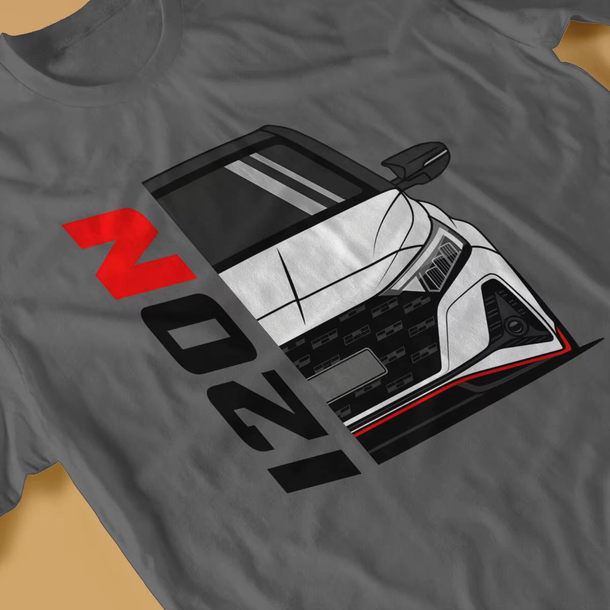 T-Shirt à Manches Courtes et Col Rond pour Homme