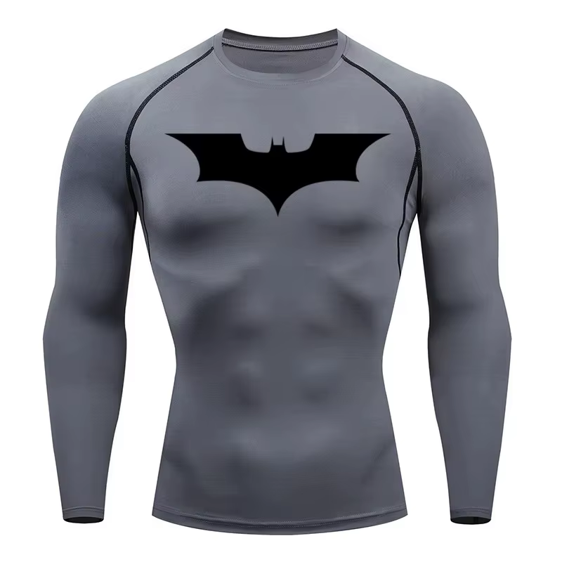 Haut athlétique de compression pour hommes – Manches longues