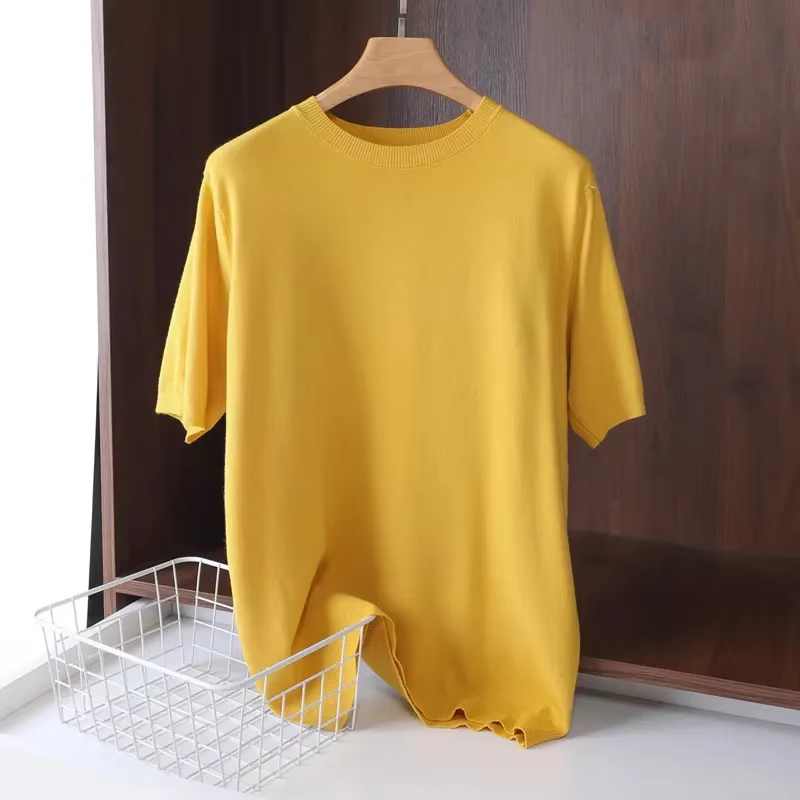 T-shirt en laine mérinos superfine pour hommes
