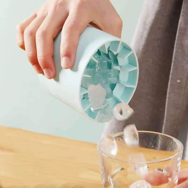 Moule à glaçons rond en Silicone, seau à glace d'été fait maison, bricolage, réfrigérateur, machine à glaçons, moule à glaçons créatif, outils de bar