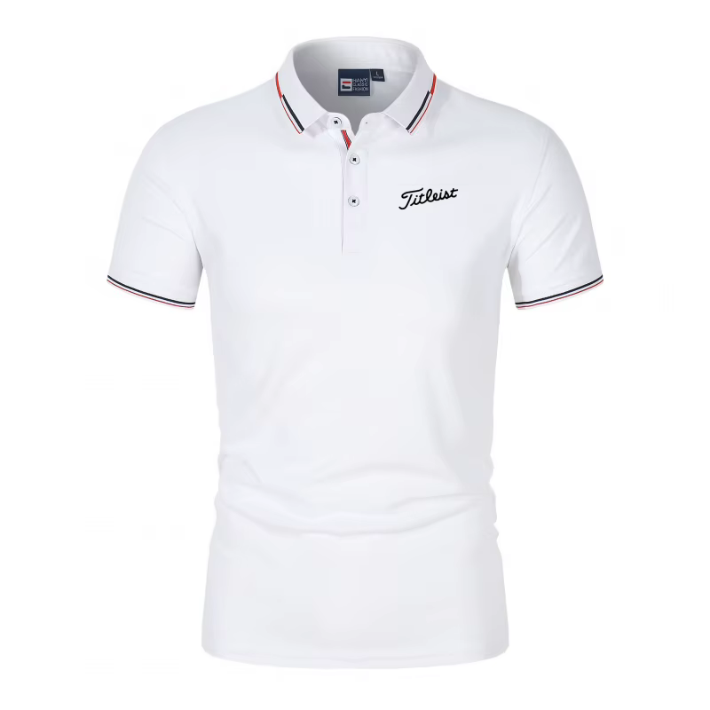 Polo décontracté uni à manches courtes pour homme 2026 – T-shirt d'été tendance