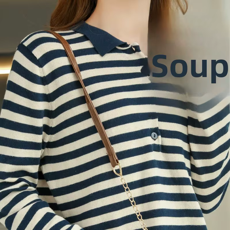 Chemise à rayures pour femmes