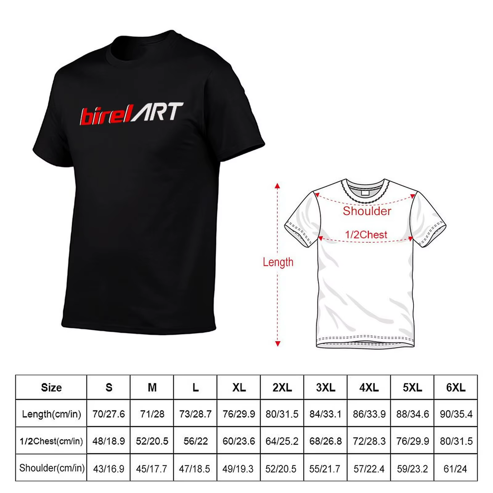 BIREL ART T-Shirt T-shirt de sport à manches courtes à séchage rapide