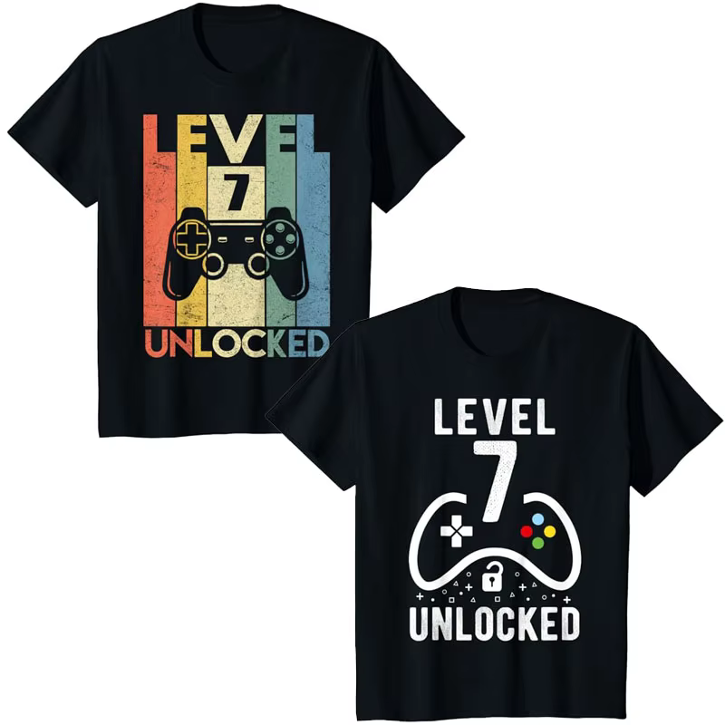 T-shirt graphique de jeu vidéo débloqué pour garçons