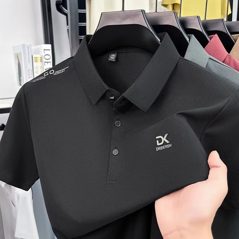 DREKFISH – polo brodé pour hommes