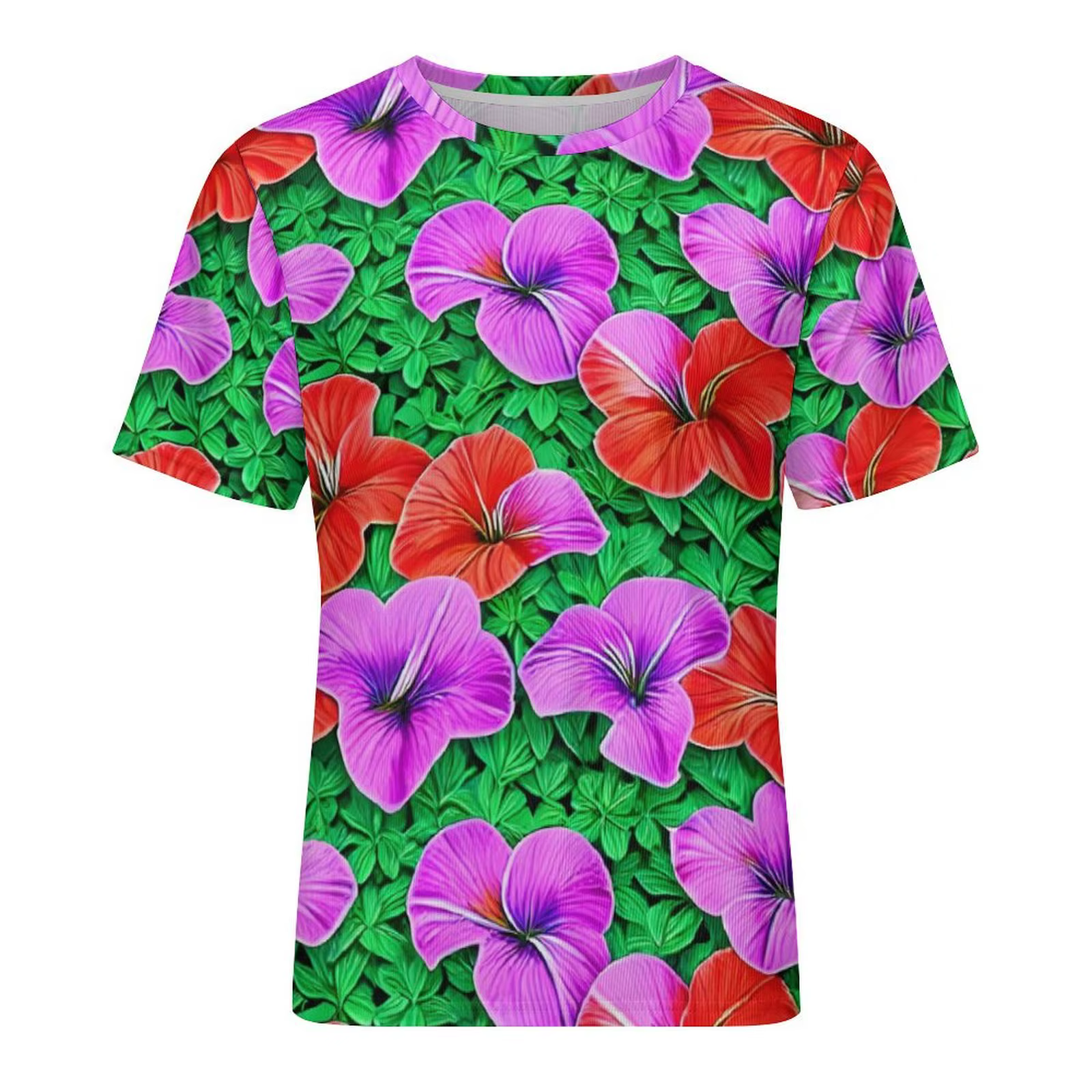 T-shirt imprimé floral pour hommes