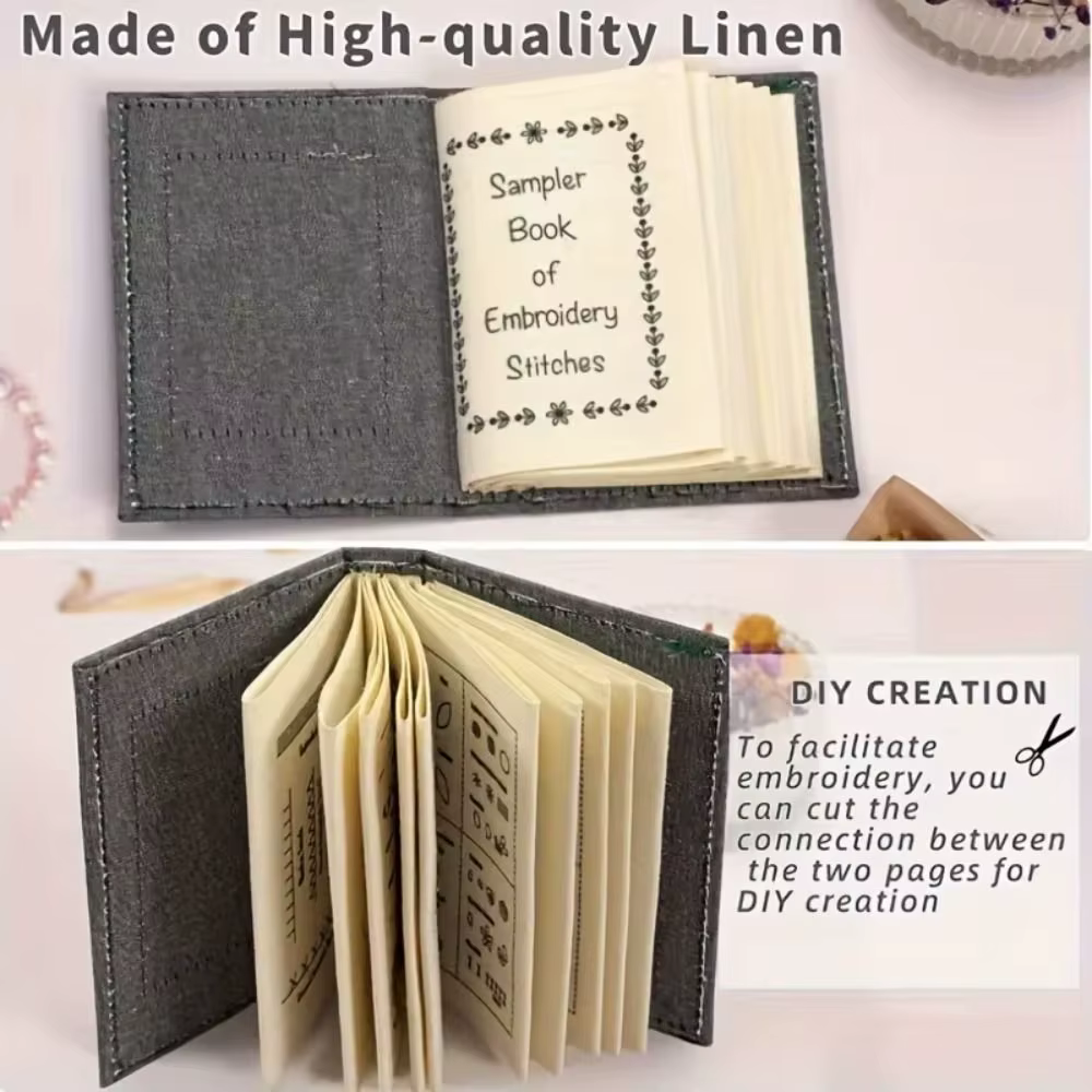 86 pièces/ensemble 106 modèles broderie point livre Kit lin feutrage à la main couture