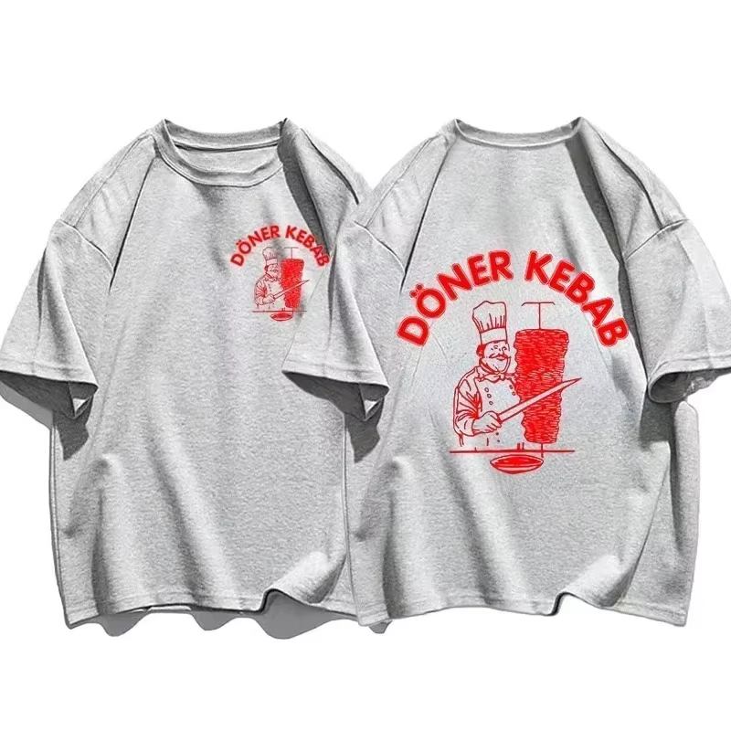 T-Shirts sportifs Doner Kebab femme imprimé été T-shirt femmes haut à manches courtes col rond décontracté vêtements d'été