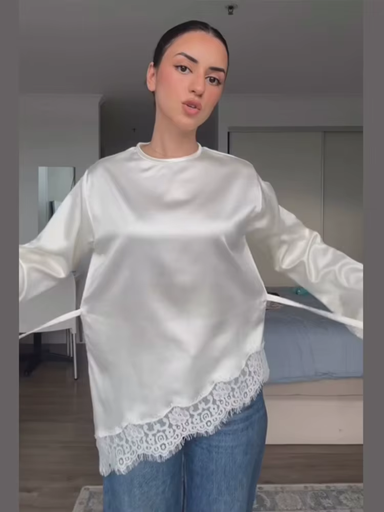T-shirt Corset en dentelle pour femmes