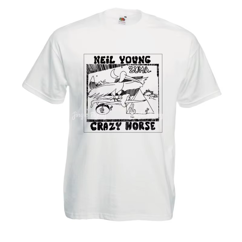 Neil Young Crazy Horse Zuma T-shirt pur coton respirant et confortable