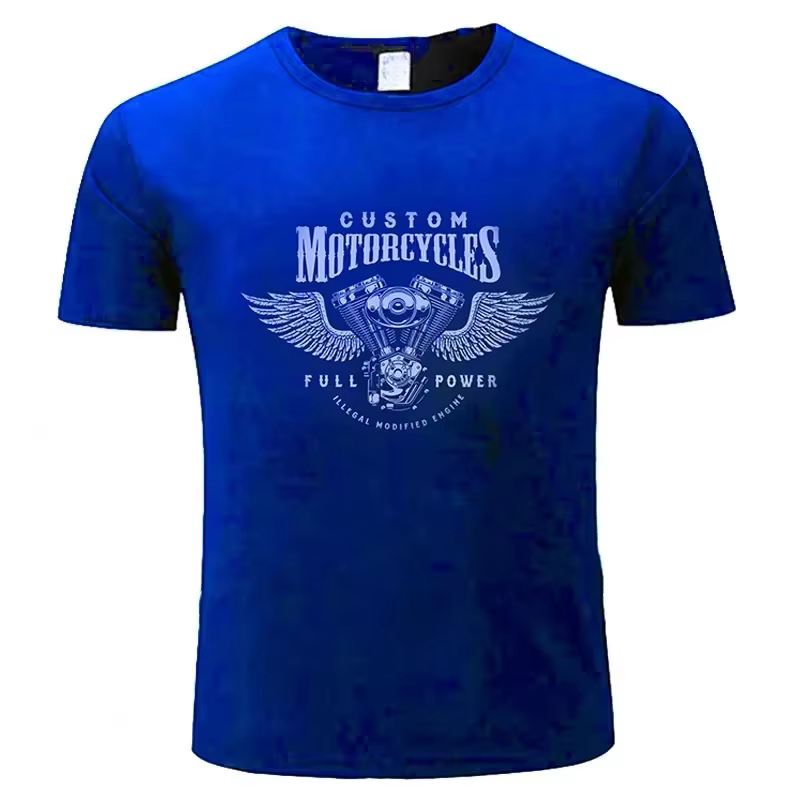 T-shirt Davidson 2026 Nouveau Motif Moteur Moto Mélange Coton Homme Femme Unisexe Coupe Oversize Épais Streetwear Motard