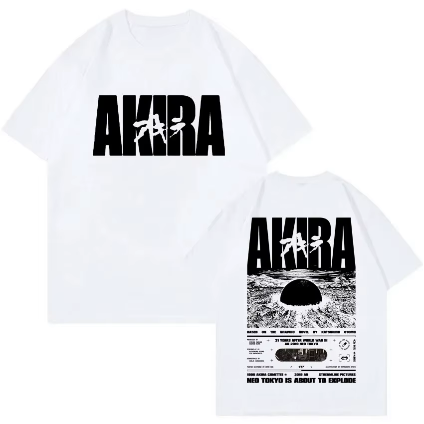 T-shirt graphique de science-fiction japonais pour hommes et femmes