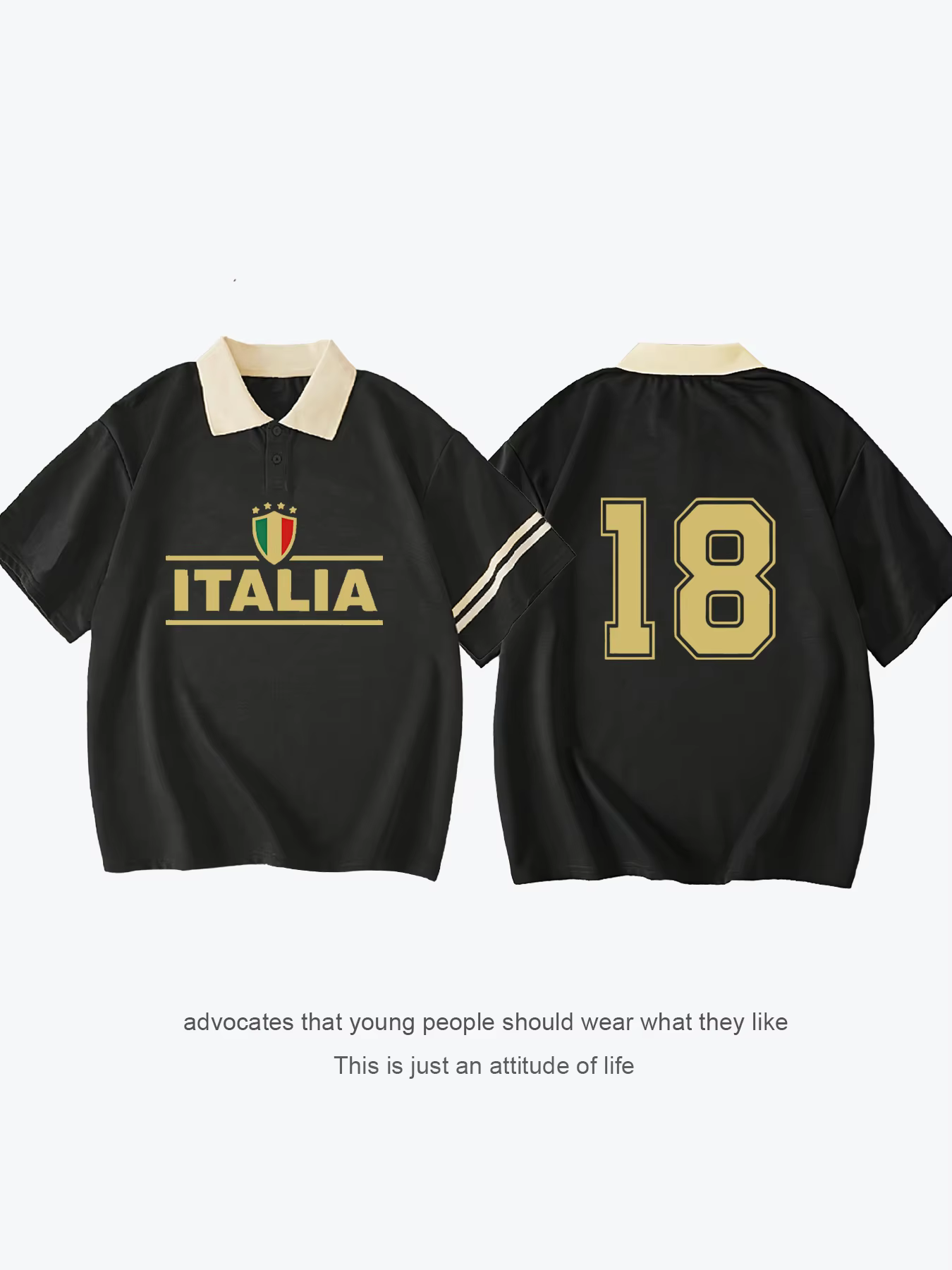 Italie No.18 Polo décontracté à la mode