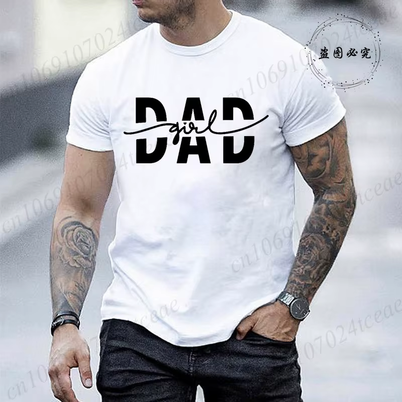 T-shirt imprimé « Dad Girl » pour homme – T-shirts graphiques « Dad
