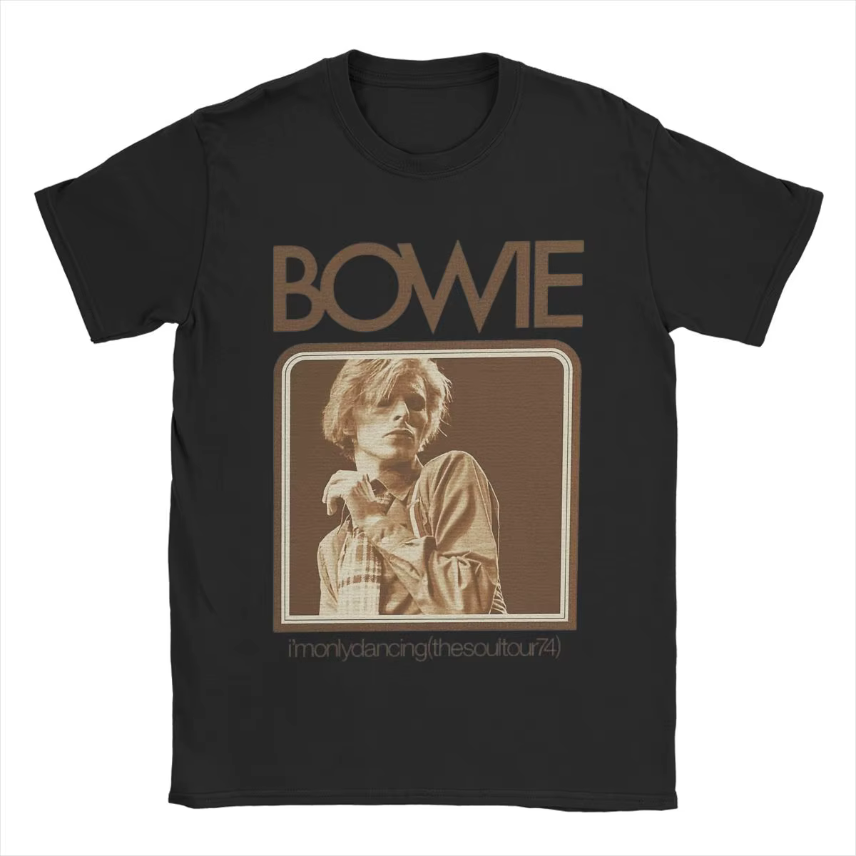 David Bowie chanteur graphique hommes T-shirt haute qualité coton à manches courtes col rond hauts femmes t-shirts