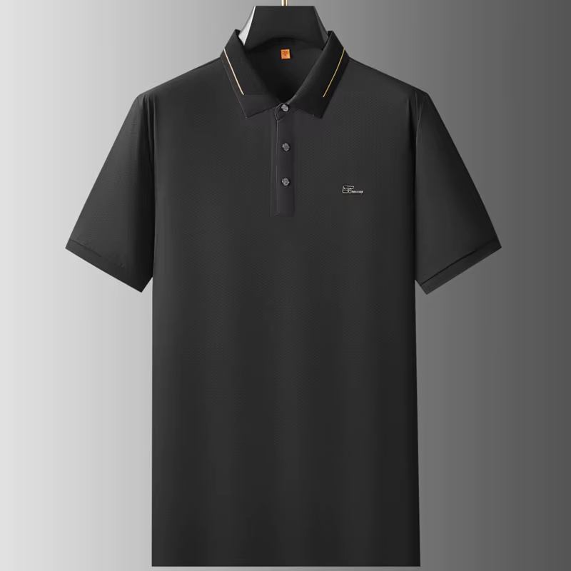 Polo de luxe à manches courtes pour hommes