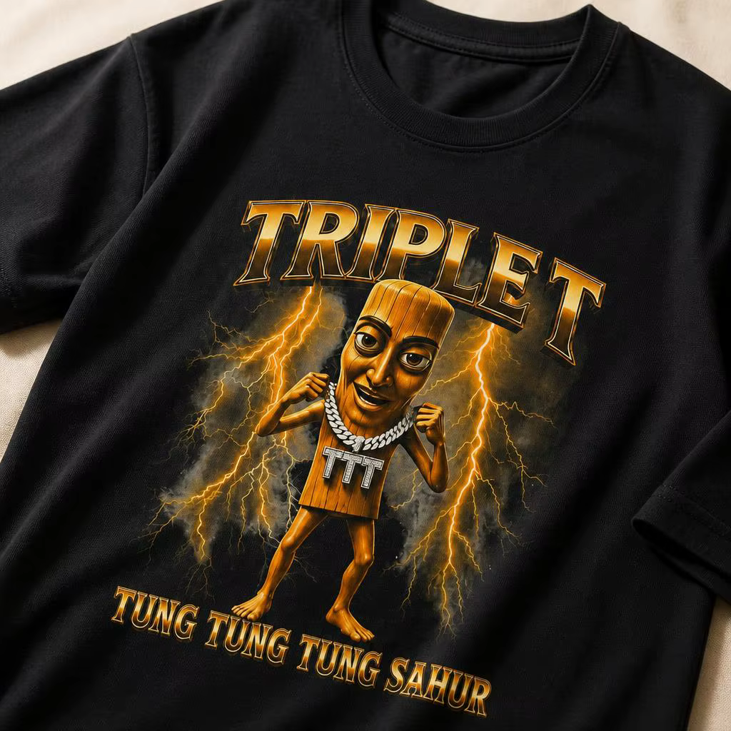 T-shirts décontractés Triple T Tung Tung Tung Sahur