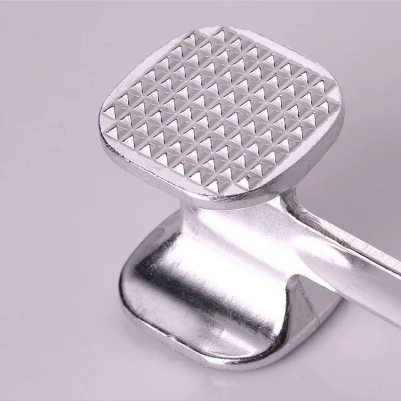Marteau à viande double face en acier inoxydable, marteau à steak domestique, marteau à viande tendre, outils à main créatifs de cuisine, TMZ