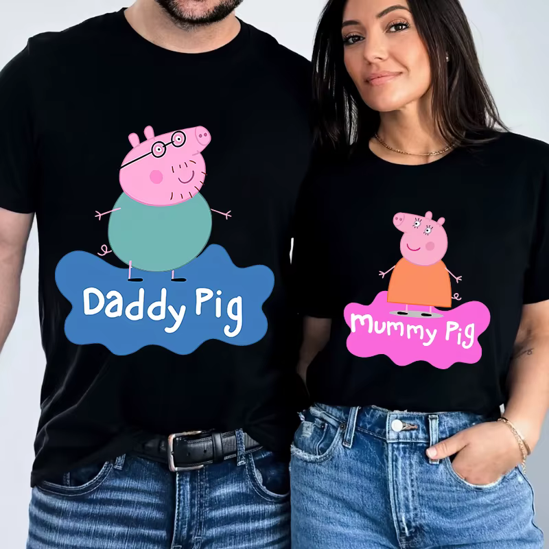 T-shirts Peppa Pig pour hommes et femmes