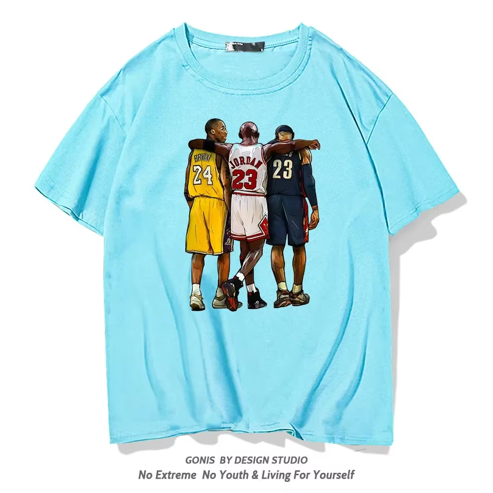 T-shirt d'été à manches courtes pour enfants Kobe Bryant