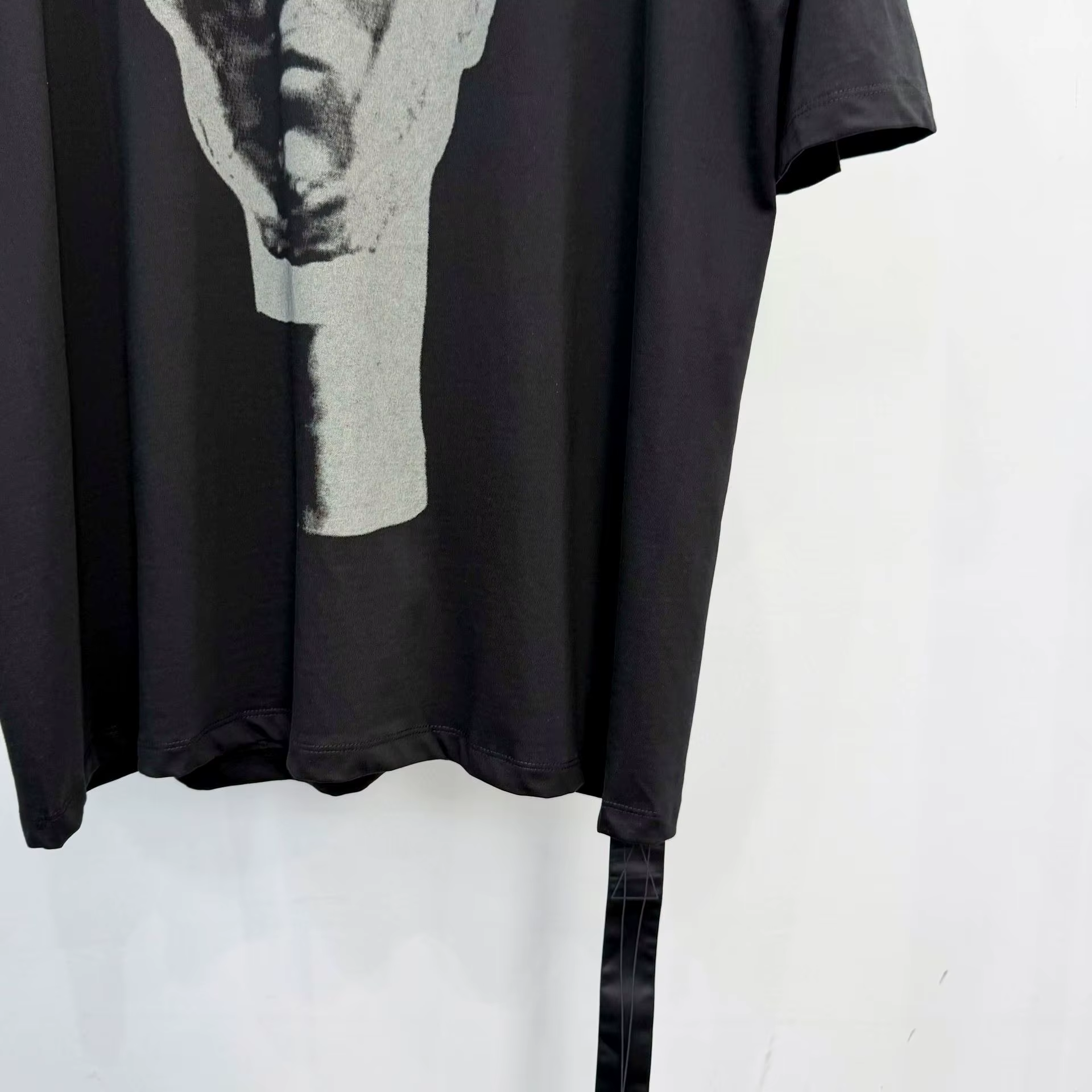 T-shirt Homme Oversize Décontracté 100% Coton Style Gothique Owen Seak – Hauts et T-shirts d'Été Designer Unis pour Hommes