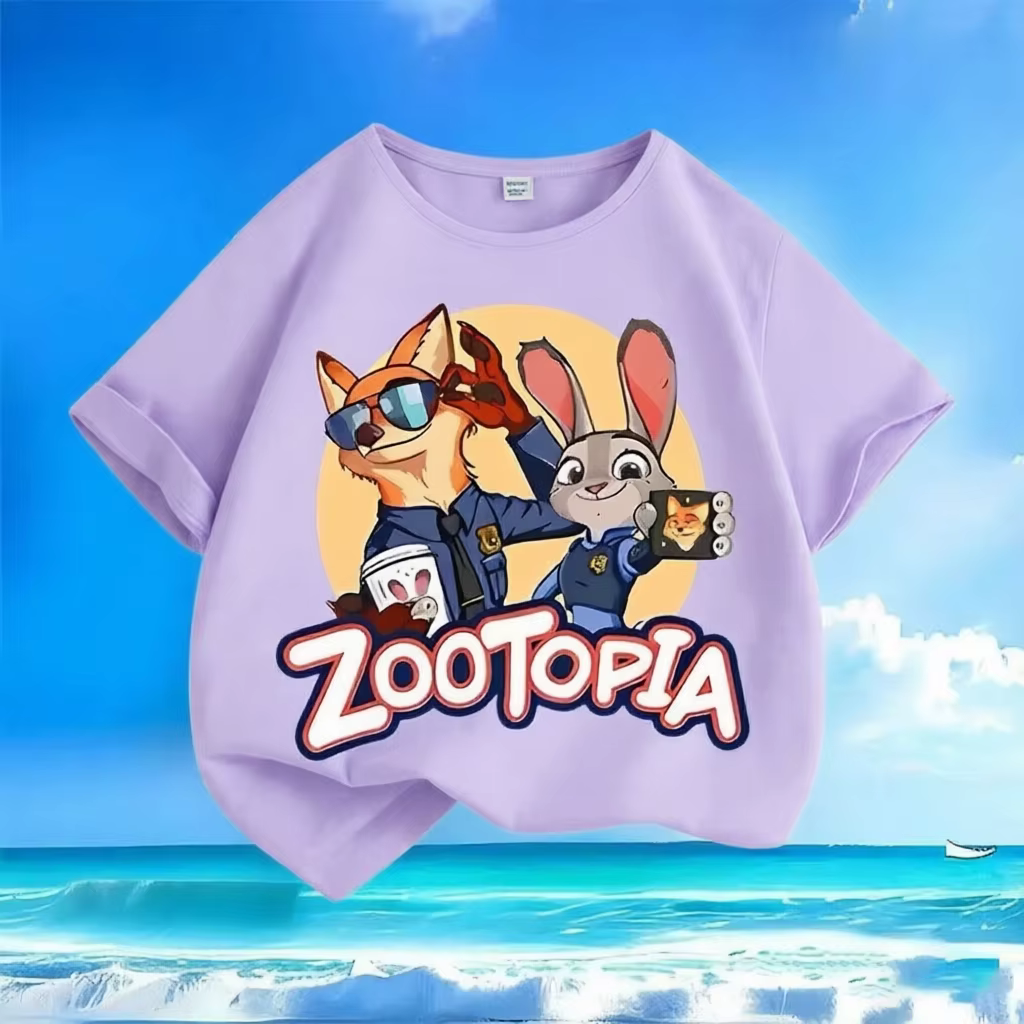 T-shirt à manches courtes pour enfants de petite à moyenne taille