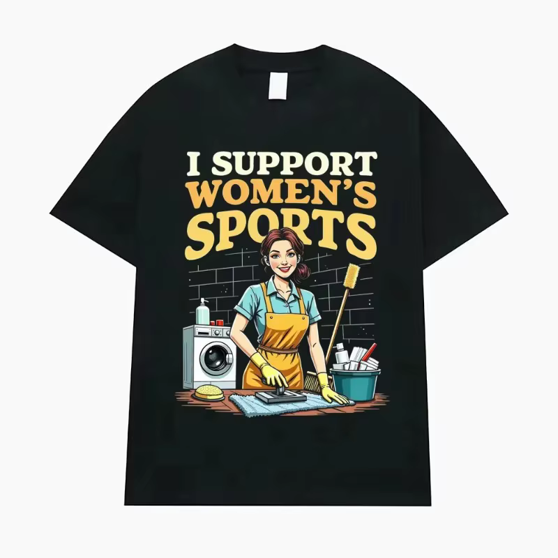 T-shirt humoristique et sarcastique « Je soutiens les sports féminins » pour hommes et femmes, vêtements streetwear, mode hip-hop