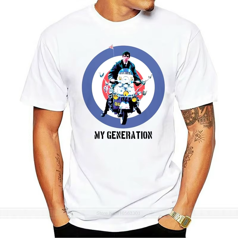 T-shirt à manches courtes My Generation Mod Scooter pour hommes