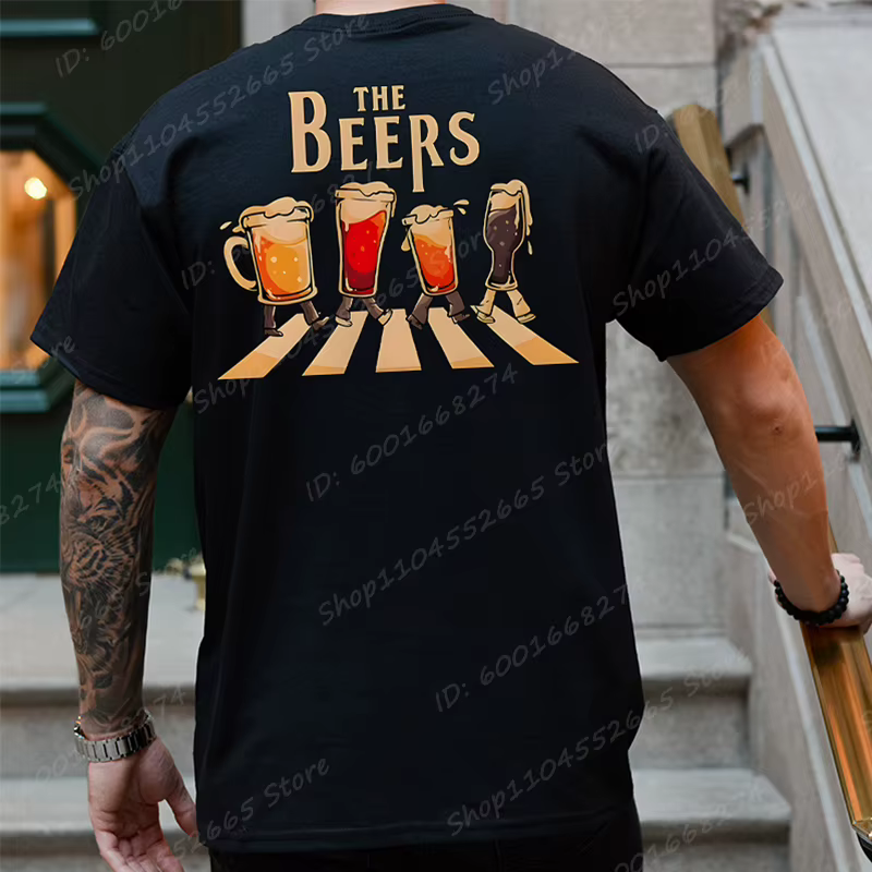 Les bières T-shirt imprimé graphique pour hommes j'ai besoin de bière t-shirts été à manches courtes