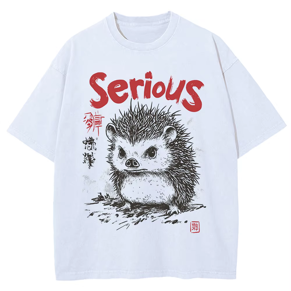 T-shirt a maniche corte da uomo en stile japonais Camicia