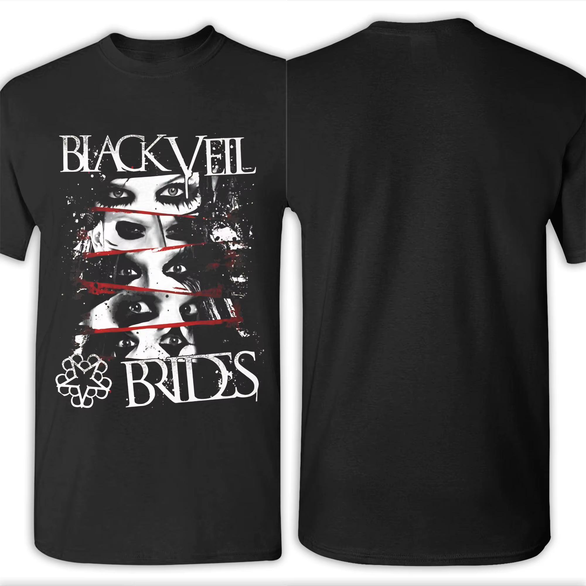 BLACK VEIL BRIDES BAND LOGO T-shirt drôle 100% coton