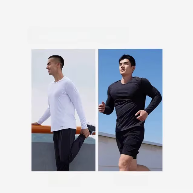 T-shirt épais à manches longues pour homme