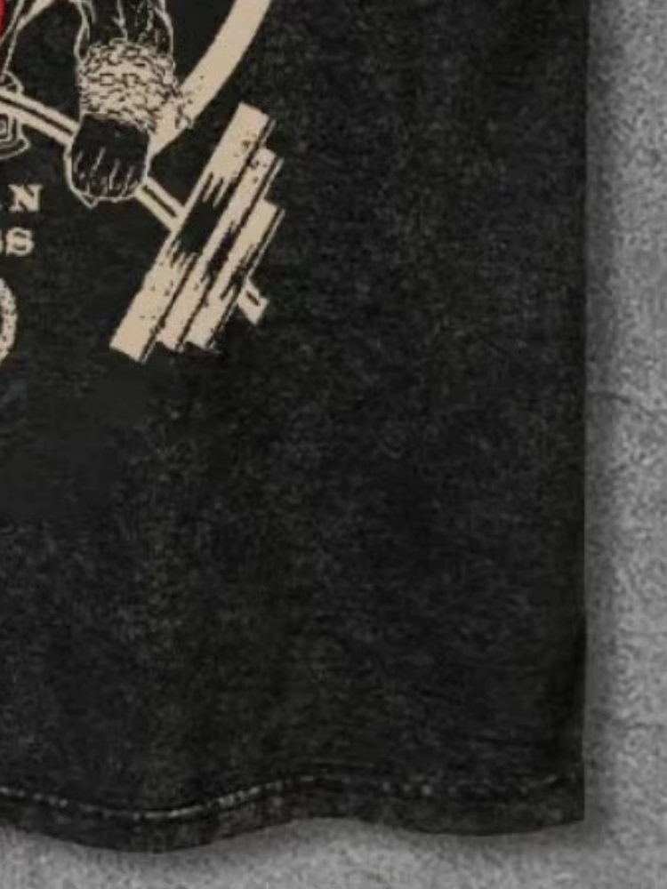 Débardeurs Homme Tendance Été Sans Manches Style Rétro Unisexe Oversize GOD'S GYM WASHED Harajuku Sport