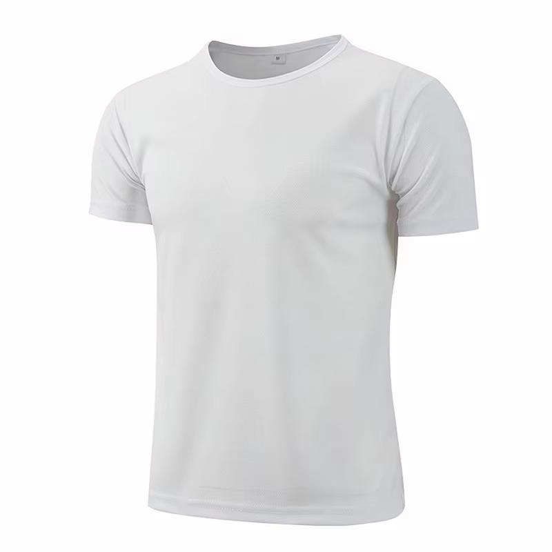 Séchage rapide col rond Sport T-shirt maillots de gymnastique Fitness chemise formateur course