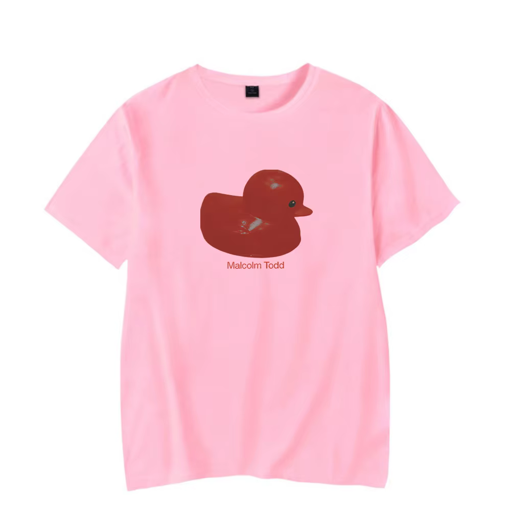Malcolm Todd Duck Tee T-shirt unisexe décontracté à manches courtes et col rond pour tenue de rue quotidienne