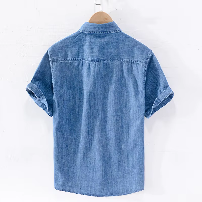 Chemise en denim pour hommes