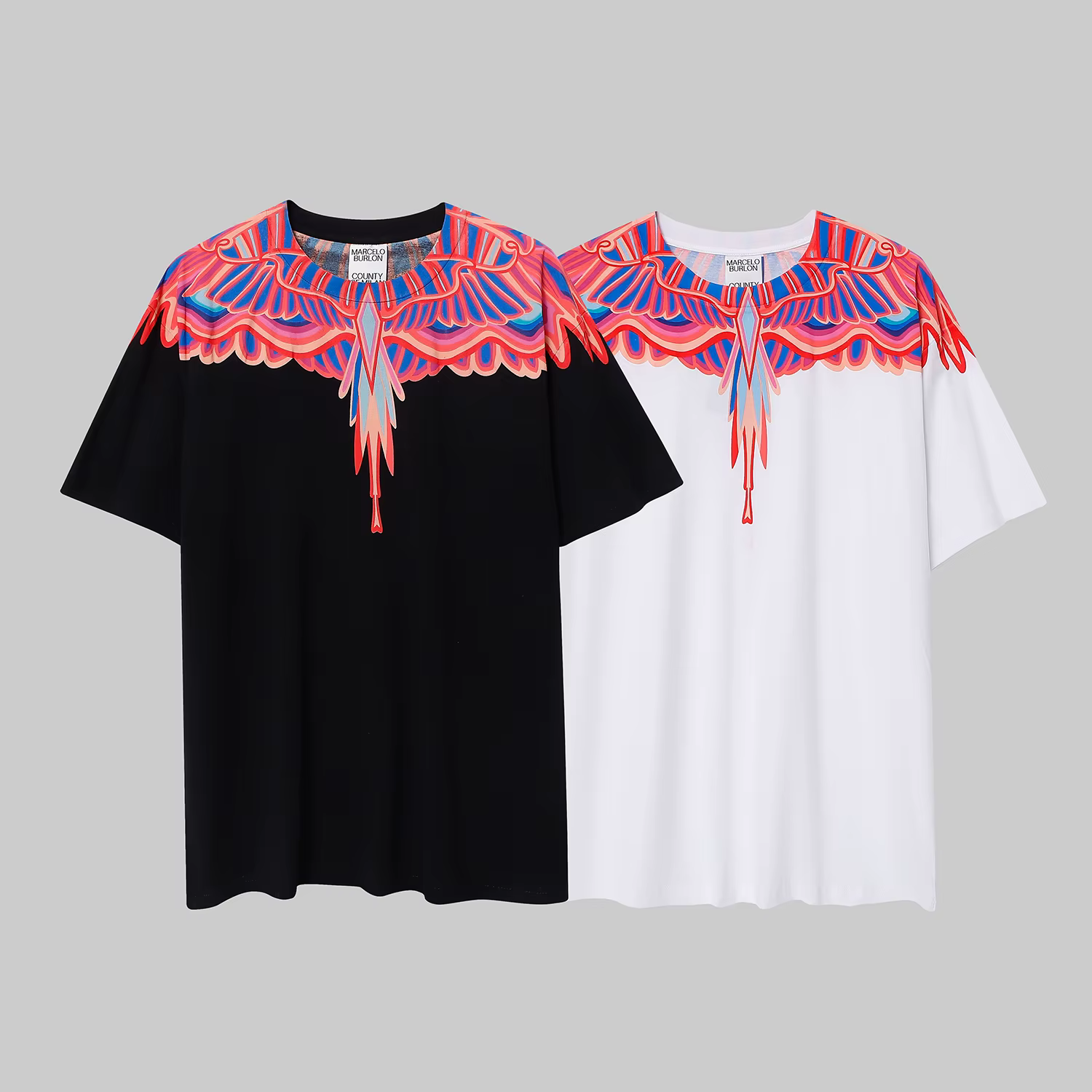 Marcelo Burlon MB marque ailes imprimer T-Shirts de haute qualité hommes femmes T-Shirt à séchage rapide sport décontracté Y2K rue à manches courtes