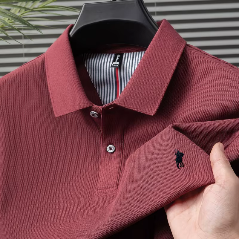 100% coton marque de luxe manches courtes polo shirt hommes nouveau classique pony broderie été T-shirt haut de gamme mode décontracté Paul top
