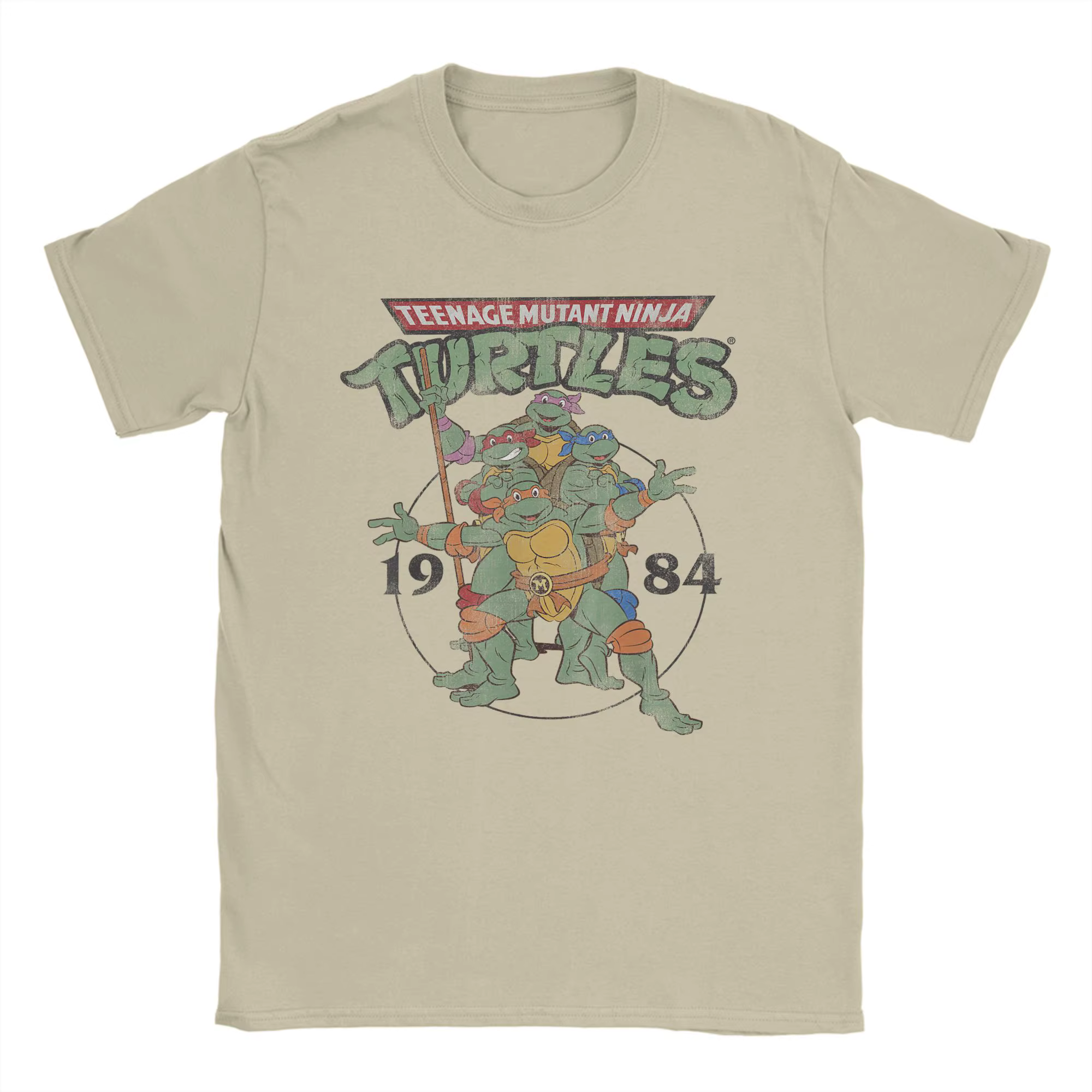 T-shirt classique Ninja Turtles Circle 1984 pour hommes
